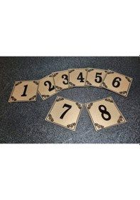 Resim Posta Kutusu Numaraları 4X4 Cm Yapışkanlı No 1'Den 8 E 