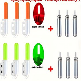 Resim Gece Balıkçılığı Göstergesi Işıkları Seti, Elektronik LED Işık Çubukları, Sivri Işıklar, CR425 Pil Balıkçılık Aksesuarları (1 adet/3 adet/5 adet) - Su Geçirmez, Uzun Ömürlü, IPX7 Dereceli, Gece Balıkçılığı İçin İdeal, Gece Balıkçılığı Ekipmanları|Şık LED Ekranı|Parlatı Bitiş 