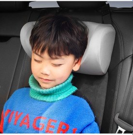 Resim Araba U-şekilli Boyun Yastığı Yumuşak Kafalık Çocuk Araba Koltuğu Yan Uyku Yastığı Gök Mavisi 