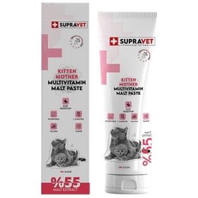 Resim Genel Markalar Supravet Kitten & Mother Multivitamin Malt Paste Kedi Macunu 100 Gr 