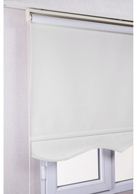 Resim Etekli Krem Blackout Karartma Kaliteli Güneşlik Stor Perde 