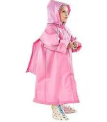 Resim Çocuk Yağmurluğu İlkokul Öğrencisi Yıldız Baskılı Eva Çok Renkli 