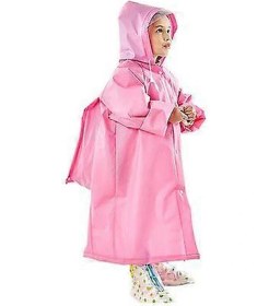 Resim Çocuk Yağmurluğu İlkokul Öğrencisi Yıldız Baskılı Eva Çok Renkli 