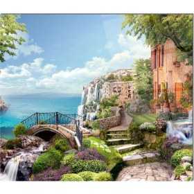 Resim Olinpa Cam Ocak Arkası Koruyucu | Manzara 