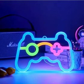 Resim Oyun Konsolu Neon Led Lamba 