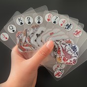 Resim Yaratıcı şeffaf plastik poker kartları, su geçirmez PVC poker kartları 