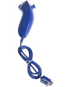 Resim Derin Mavi-nunchuk Video Oyunu Denetleyicisi Uzaktan Nintendo Wii Konsolu İçin 5 Renk B85b 