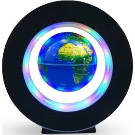 Resim Büro Ev Ofis Hediyesi İçin 15cm Yuvarlak Renkli Led Işıklı Mini Dünya Manyetik Küre Diğer 