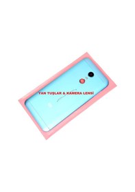 Resim Tkgz Xiaomi Redmi 5 Plus Kasa Arka Pil Batarya Kapağı Yan Tuşlar Mavi 