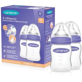 Resim Lansinoh Natural Wave Biberon Seti 2'li 160 ML 