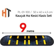 Resim Kauçuk Hız Kesici Set Kapaklı, Yol Kasisi 9 Metre 