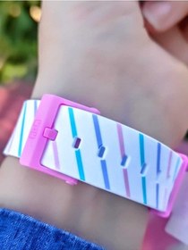 Resim Q&Q Silikon Kordonlu 10 Atm Su Geçirmez Unisex Çocuk Kol Saati V06A-014VY 