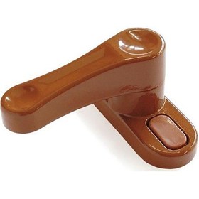 Resim Pvc Pencere Çocuk Emniyet Kilidi Çekmeli Metal Açık Kahverengi 