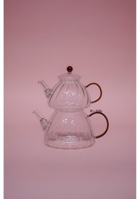 Resim Cam Çaydanlık Sarı Sarı 