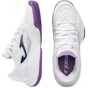 Resim Joma Tm10ls2602c Master 1000 Kadın Toprak Kort Tenis Padel Ayakkabısı Beyaz Mor 
