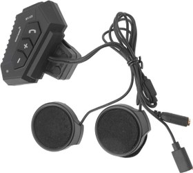 Resim SUNGOOYUE Motosiklet Bluetooth İletişim Kulaklık 2000 Mah Motosikletler Için Kablosuz Su Geçirmez Kask Kulaklık 
