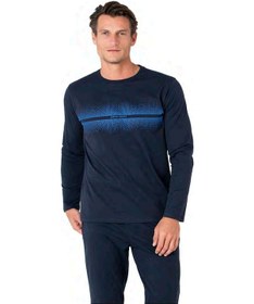 Resim Pierre Cardin 6102 Erkek Lacivert Uzun Kollu Bisiklet Yaka Pijama Takımı-lacivert-2xl Çok Renkli 