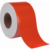 Resim Nzb Reflektörlü Reflektif Fosforlu Şerit Bant Reflek Ikaz Bandı 10 cm Kırmızı-10 Metre 