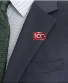 Resim Herşey Nota 100. Yıl Rozeti Kırmızı Metal Yaka Rozeti 1 Adet kırmızı 