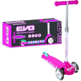 Resim Evo Işıklı Move N Groove Pembe Üç Tekerlekli Scooter 