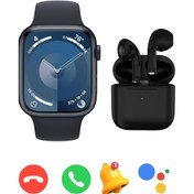 Resim BGGTech Iphone 7 Plus Uyumlu I20 Watch 9 Series T900 Pro Max Akıllı Saat + Bluetooth Kulaklık 