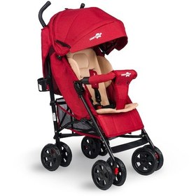 Resim Comfymax Tam Yatar Baston Bebek Arabası – Dark Red 