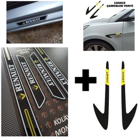 Resim Renault Latitude Kapı Eşiği + Logolu Çamurluk Venti Set 