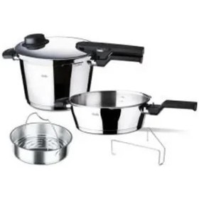 Resim Fissler Vitavit Premium Düdüklü Tencere 4.5 + 2.5 Lt Çelik 