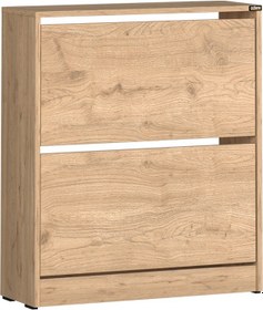 Resim Flat Duo 2 Katlı Geniş Ayakkabılık - Florida Meşe 73x84x26 Cm Meşe 
