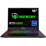 Resim MONSTER Tulpar T6 V1.2.5 Intel Core i9 14900HX 32GB RAM 1TB SSD 12GB RTX 4080 Windows 11 16" WQXGA 165 Hz 