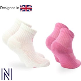 Resim Norfolk Alvin Yastıklı Çocuk Çorabı %80 Pamuk 2'li Paket Beyaz/Pembe 