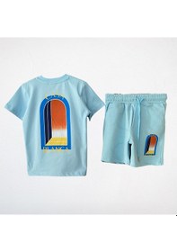 Resim "casa Blanca" Baskılı Yazlık İkili Takım - Mavi Bebe Mavisi 
