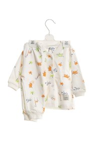 Resim Zehhar Zürafa Desen Bebek Alt-üst Pijama Takımı 