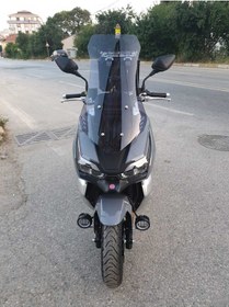 Resim Motocam Rks Freccia 150 Siperlik Ön Cam 2022 2024 Model 65cm Açıkfüme Renkli 4mm Orta Boylu Cam 