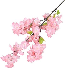 Resim Yapay Çiçek Bahar Dalı Japon Kiraz Çiçeği 90 cm KOYU PEMBE 