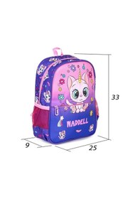 Resim Unicorn Figürlü Anaokul Sırt Çantası - Unicorn Kedi Açık Gri - Mavi 