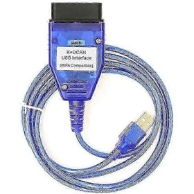 Resim Obd2 Tarayıcı K+can K+dcan İçin Ftdı Ft232rl Çip Ve Usb Anahtarlı Bmw Tanılama Aracı Mavi 