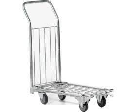 Resim Rafburada Platformlu Yük Taşıma Arabası 100 kg Kapasite Çelik Malzeme ile Dayanıklı Tasarım 