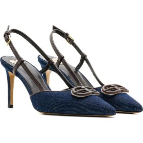 Resim Sofia Baldi Woben Lacivert Tekstil Kadın Stiletto & Abiye 