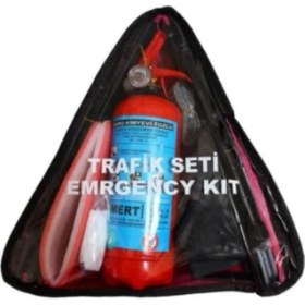 Resim Araç Üçgen Trafik Seti Tüv Türk Uyumlu 
