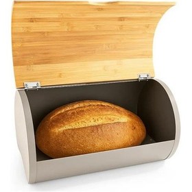 Resim Bambum Sion - Bambu Ekmek Saklama Kabı Büyük Ahşap 