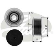 Resim Genel Markalar ALTERNATOR KASNAGI RULMANLI TRANSIT 2.4 TDCI 00 06/ALTERNATOR OEM NO ICIN 2C1T10300BA-GATES OAP7070 