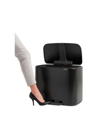 Resim Brabantia Çöp Kutusu 36 Lt Pedallı Bo Mat Siyah 121463 Siyah 