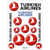 Resim A4 Sticker 137 Tek Paket Çoklu Sticker Siyah 