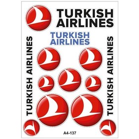 Resim A4 Sticker 137 Tek Paket Çoklu Sticker Siyah 