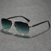 Resim Erkekler ve kadınlar için, Avrupa ve Amerika tarzı şık ve moda olan, oval şekilli, yarı çerçeveli, yüksek kaliteli minimalist gözlükler. 