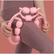 Resim Selülit Masaj Aleti 9 Tekerlekli Lenf Drenaj Rulosu 