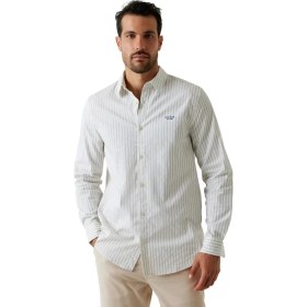 Resim Guess Beyaz Erkek Regular Fit Çizgili Gömlek M6GH16W1711-SM1P Beyaz Gömlek 