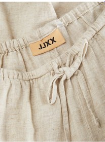 Resim Jack & Jones Kadın Keten Karışımlı Pantolon - Breeze - 12269769 Feather Gray 