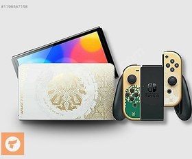 Resim NINTENDO SWITCH OLED ZELDA TEARS OF THE KİNGDOM OYUN YÜKLÜ 256GB 